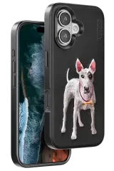 Venco İphone 16 Perma Desenli Kapak - Siyah