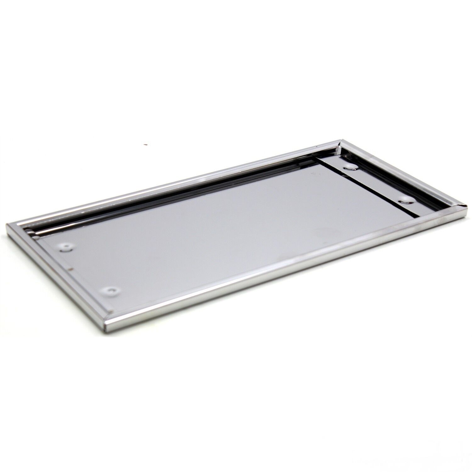 Dikdörtgen Krom Plakalık Araba Plaka Altlığı 30x16cm