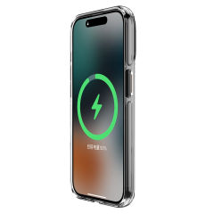 Joko  İphone 15 Pro Max Kılıf Crystal Magsafe Kapak - Şeffaf