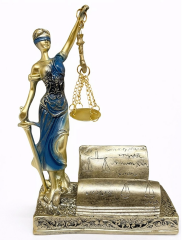 Polyester Kartvizitli Adalet Figürü Alk4426