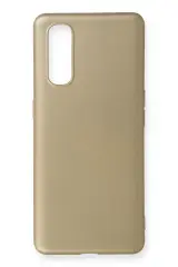 Newface Oppo Find X2 Kılıf First Silikon - Gold