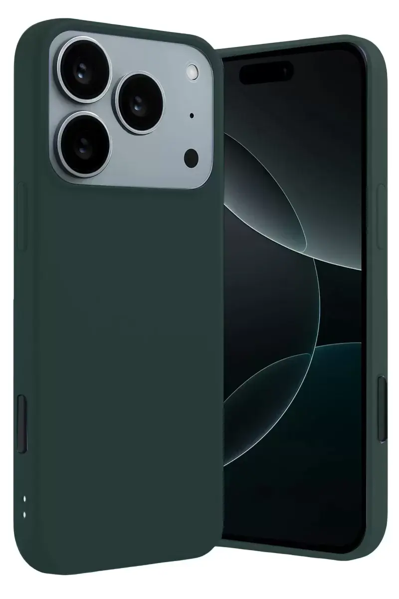 Newface Apple İphone 17 Pro First Silikon - Koyu Yeşil