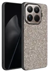 Onegif Xiaomi Mi 15t Pro Bright Simli Kapak - Gümüş