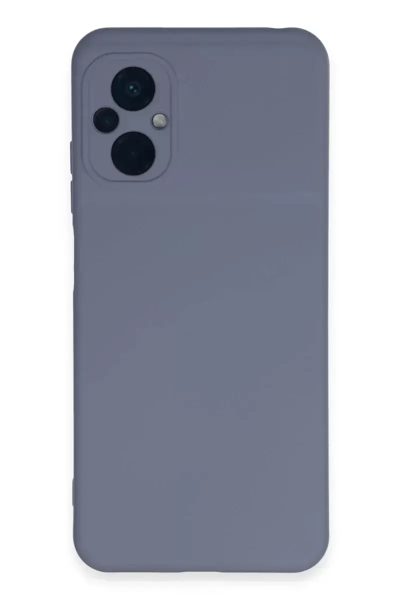Newface Xiaomi Poco M5 Kılıf Nano İçi Kadife Silikon - Gri
