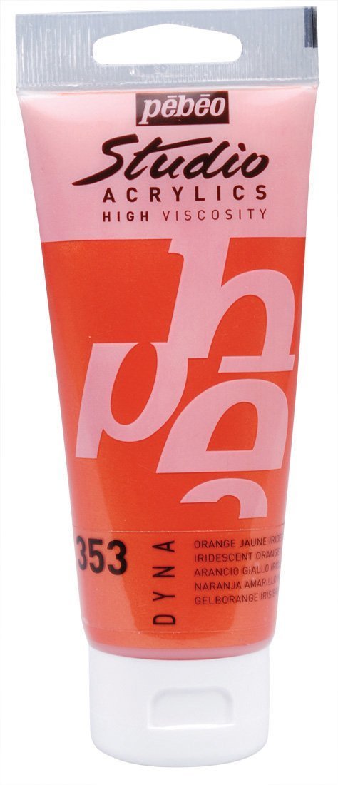 Studio Akrilik Boya - Iridescent Orange Yellow - 100ml - N:353