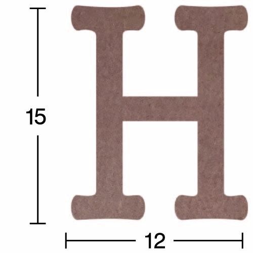 Ahşap H Harfi - 18mm - H10