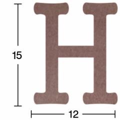 Ahşap H Harfi - 18mm - H10