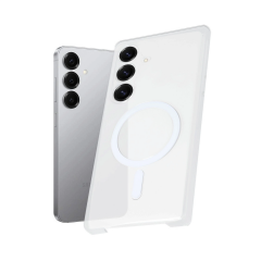 Samsung Galaxy S25 Kılıf Pc Zara Magsafe Şeffaf Kılıf - Şeffaf