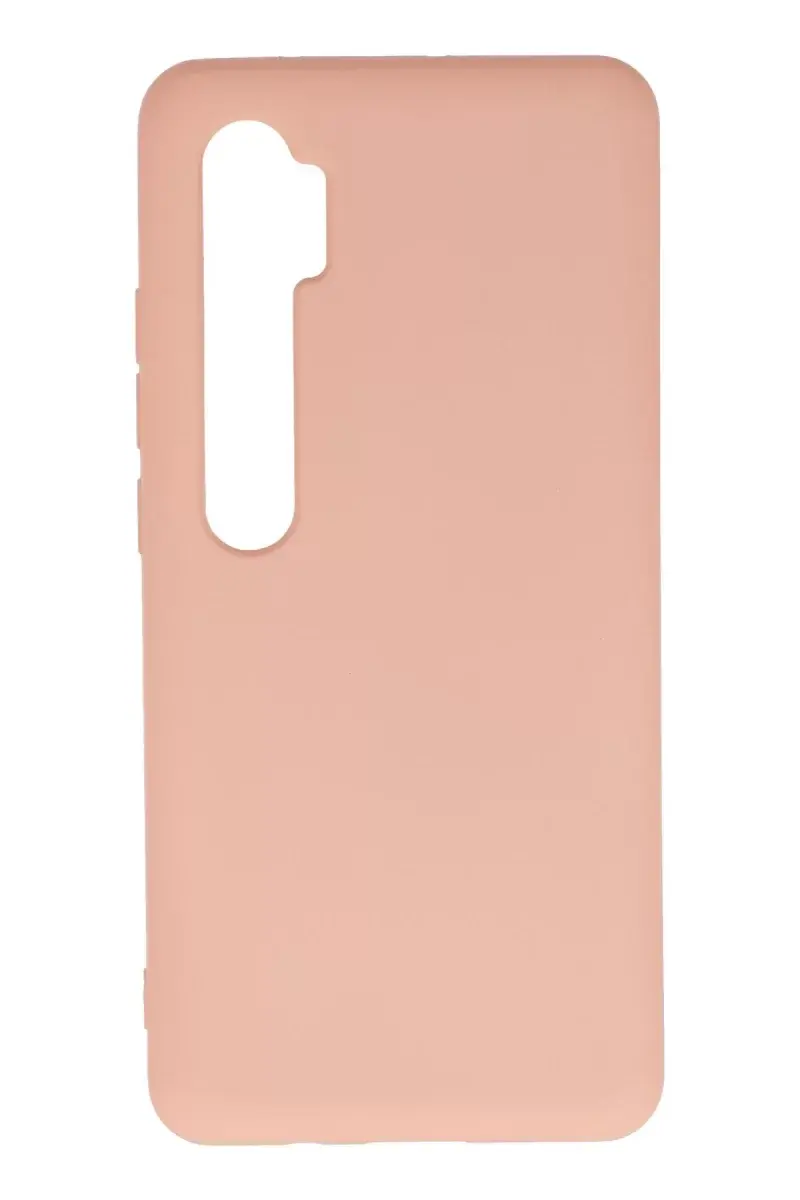 Newface Xiaomi Mi Note 10 Lite Kılıf Nano İçi Kadife Silikon - Pudra