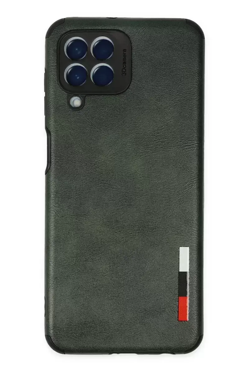 Newface Samsung Galaxy M33 Kılıf Loop Deri Silikon - Yeşil