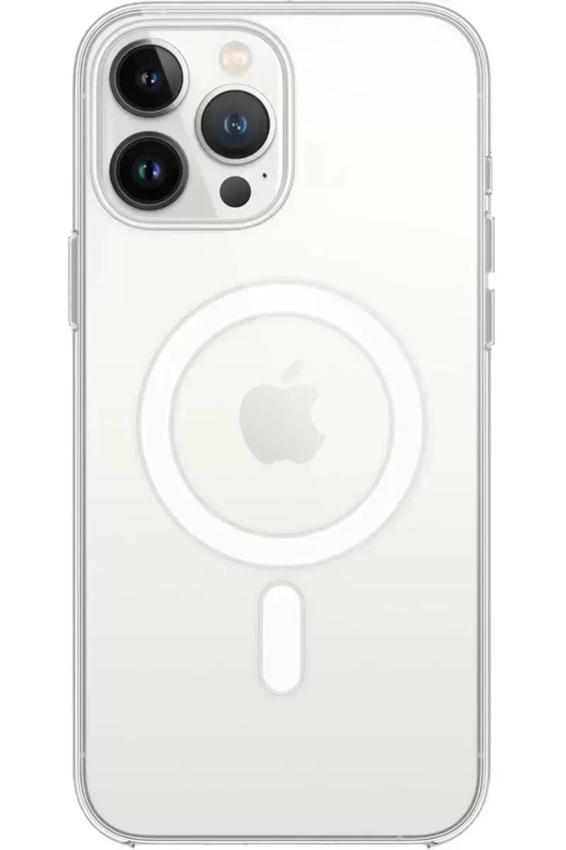 Newface Apple İphone 15 Pro Kılıf Magneticsafe Şeffaf Silikon - Şeffaf