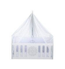 Pınar Bebe 601 Güpürlü Lüks Cibinlik Tülü 5m - Beyaz