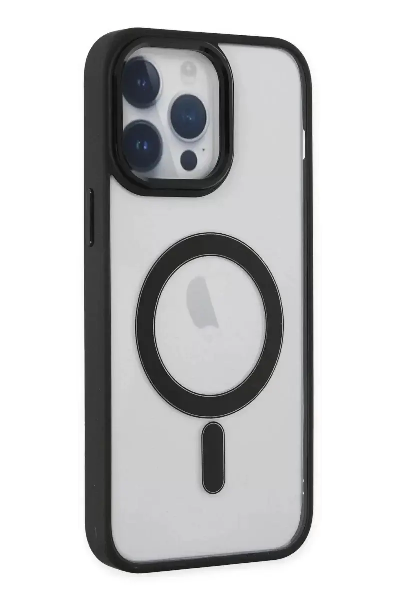 Newface İphone 14 Pro Kılıf Room Magneticsafe Silikon - Siyah