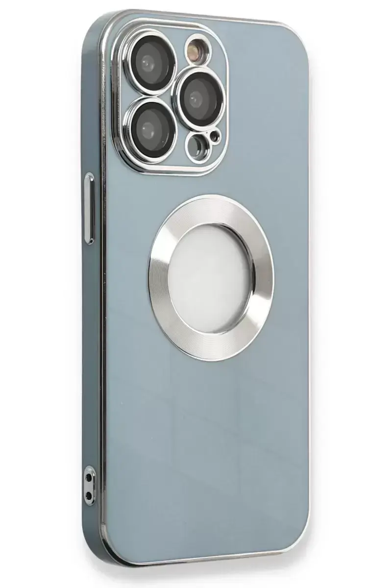 Newface İphone 13 Pro Max Kılıf Store Silikon - Sierra Blue