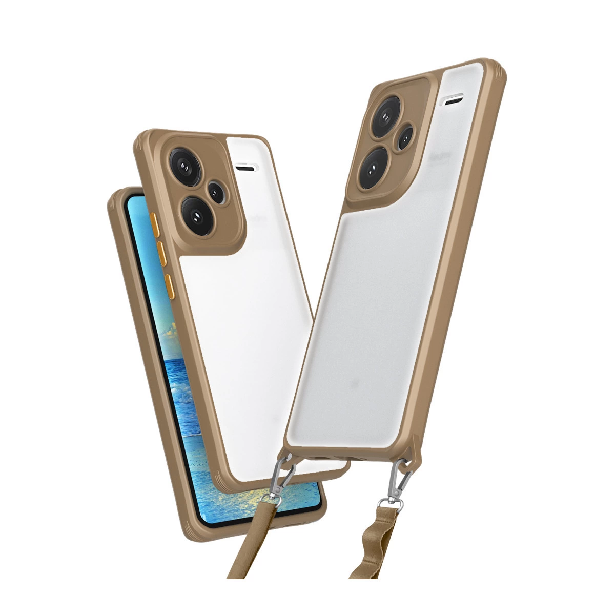 Xiaomi Redmi Note 13 Pro Plus Kılıf Penta Silikon Kılıf - Çöl Titanyum