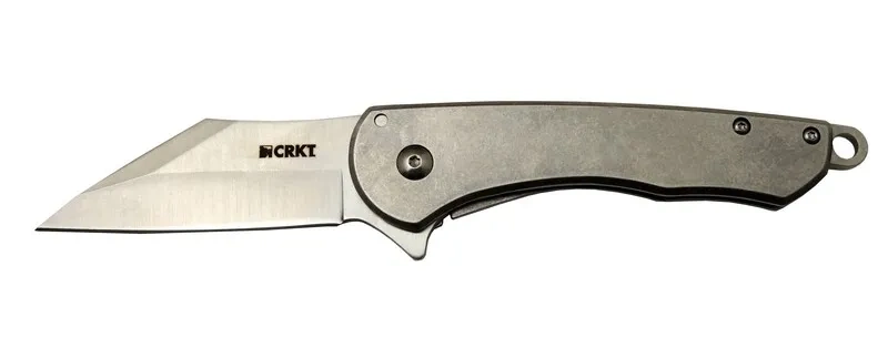 Crkt Jettison 6820 Wy Beyaz Kamp / Outdoor Çakı 18,5cm - Yarı Otomatik, Kemerlikli, Kutulu