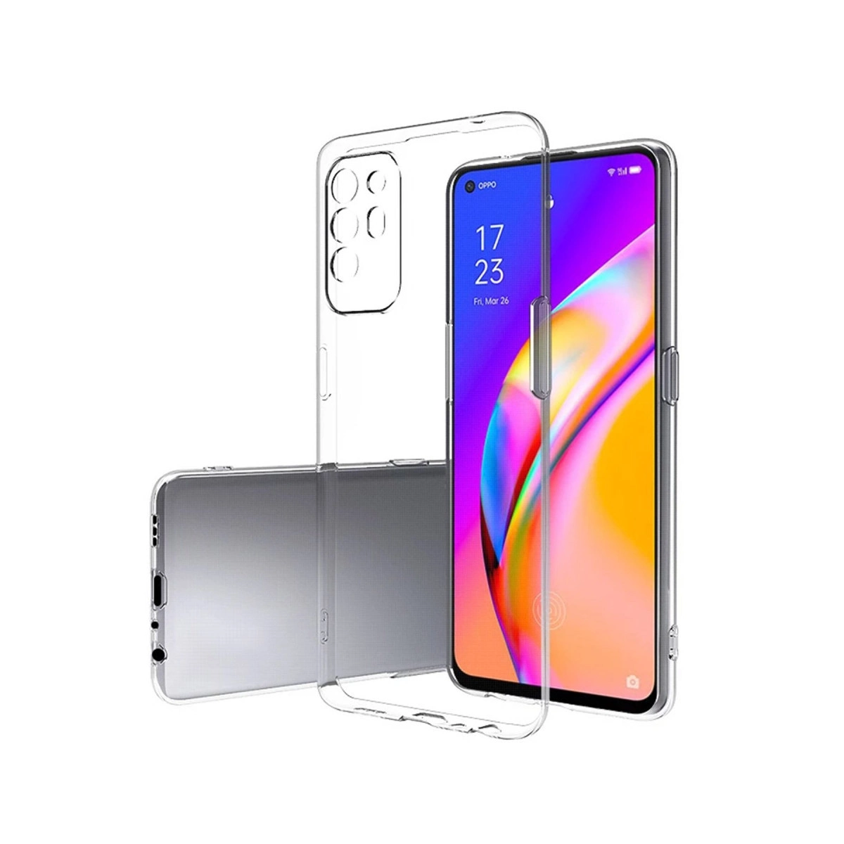 Oppo Reno 5 Lite Kılıf Lüx Şeffaf Silikon