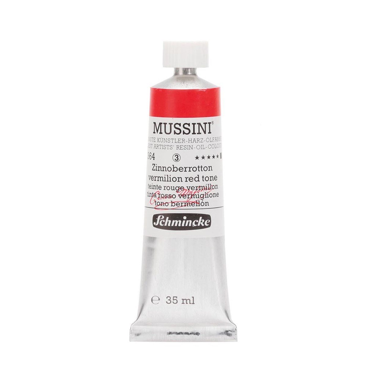 Mussini Yağlı Boya 35ml. Seri 3  N:364 Vermillion Red Hue