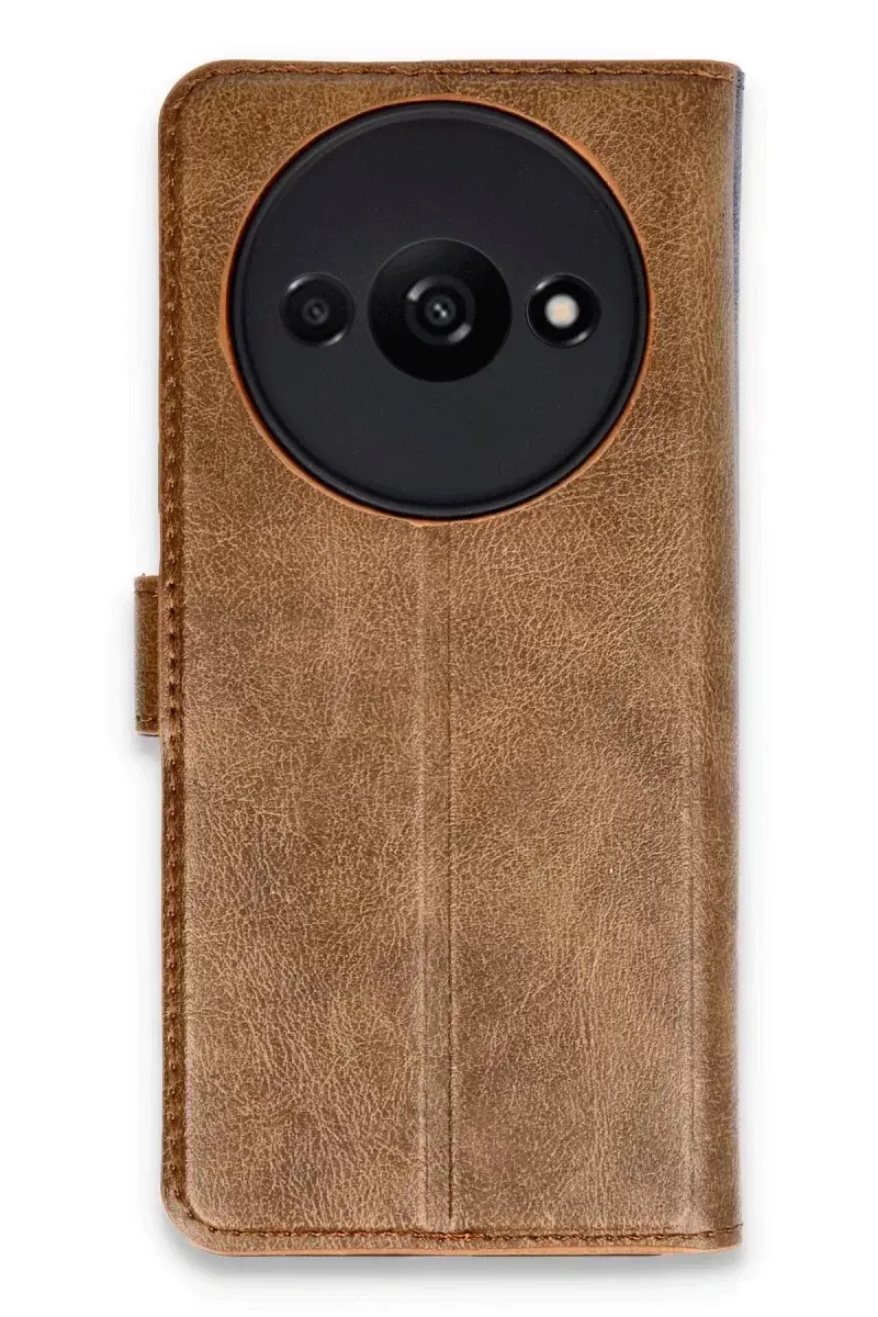 Newface Xiaomi Redmi A3 4g Kılıf Trend S Plus Kapaklı Kılıf - Taba