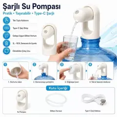 Powermaster Pm-24931 Otomatik Şarjlı Damacana Su Pompası