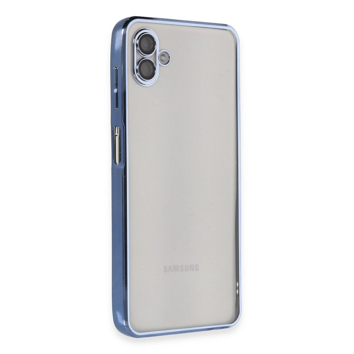 Samsung Galaxy A04 Kılıf Razer Lensli Silikon - Açık Mavi