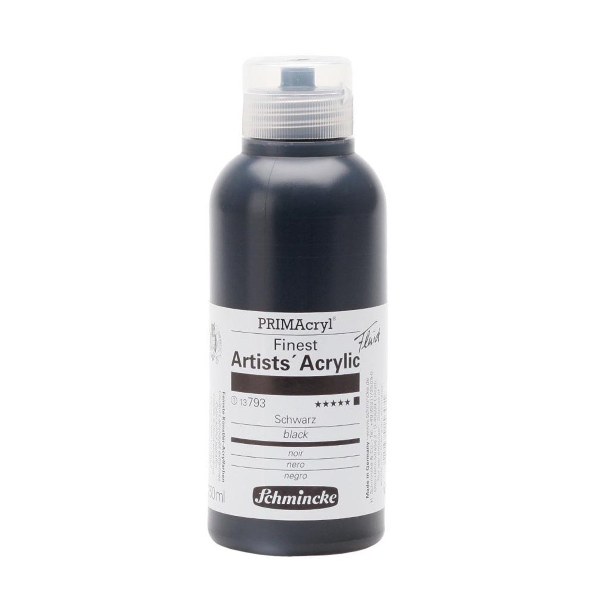 PRİMAcryl Artist Akrilik Boya - Black - 250ml - Seri 1