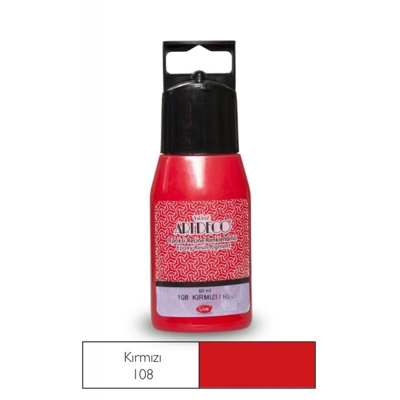 Epoksi Reçine Renklendirici 60ml - Kırmızı 108