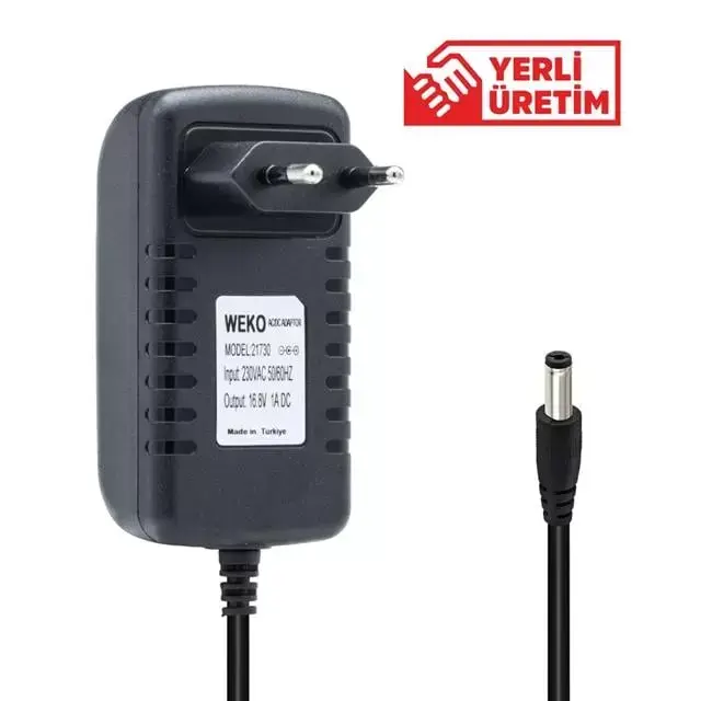 Weko 16.8 Volt Ledli Priz Tipi Şarj Adaptörü
