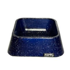 Marbly Mavi Galaxy Mermerit Köpek Mama Su Kabı 500 ml