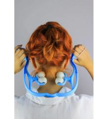 Boyun Bacak Ayak Bel Masaj Aleti Çok Fonksiyonlu Manuel 4 Tekerlekli - Mavi