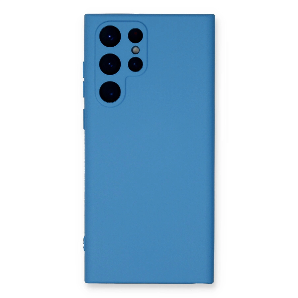 Samsung Galaxy S23 Ultra Kılıf Nano İçi Kadife Silikon - Mavi