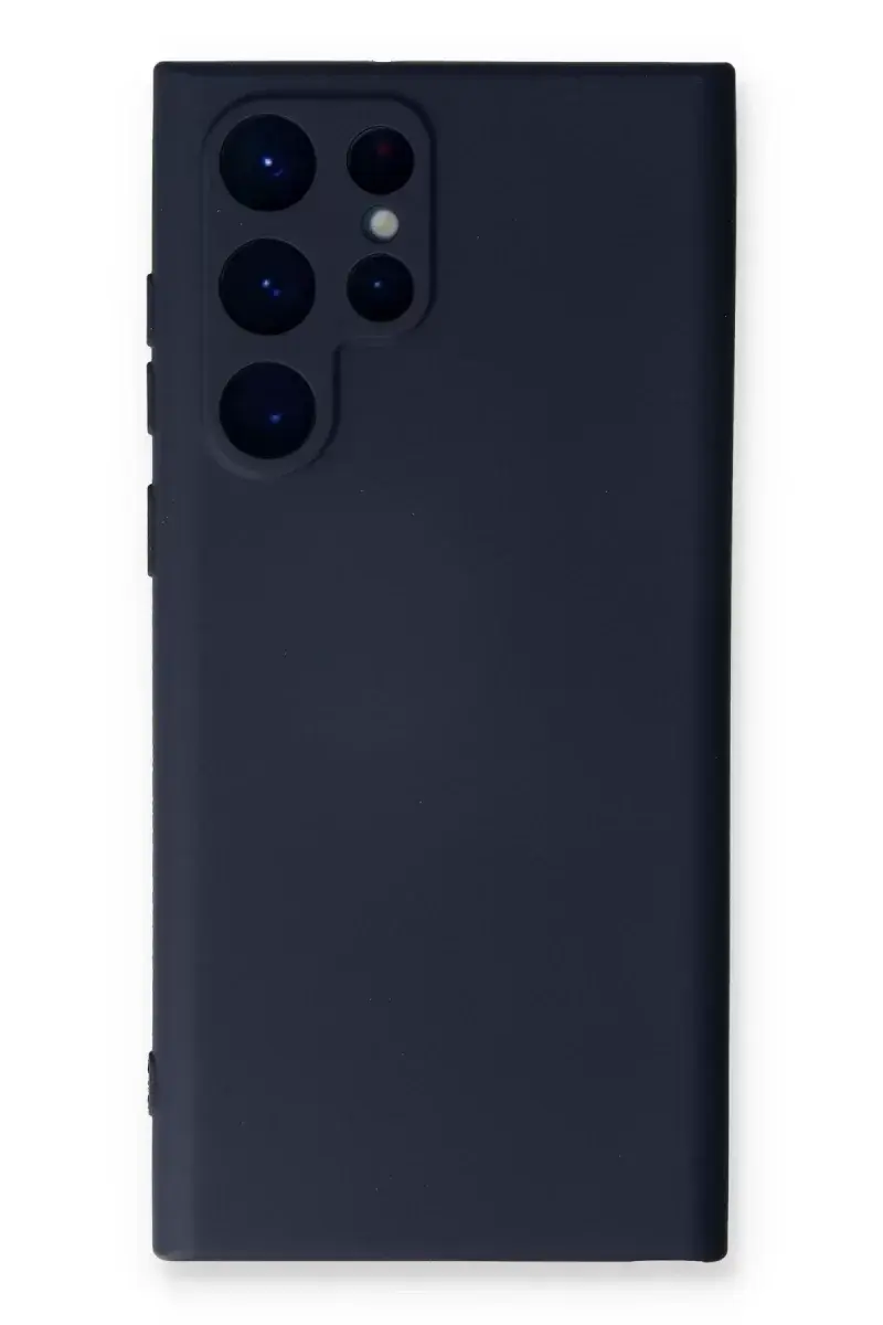 Newface Samsung Galaxy S24 Ultra Kılıf Nano İçi Kadife Silikon - Lacivert