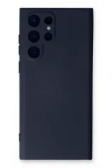 Newface Samsung Galaxy S24 Ultra Kılıf Nano İçi Kadife Silikon - Lacivert