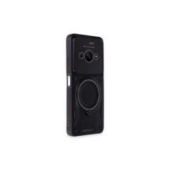Xiaomi Poco C61 Kılıf Joy Lens Standlı Kapak - Siyah