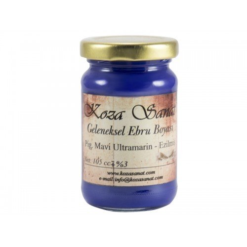 Geleneksel Ebru Boyası 105cc - Mavi Ultramarine