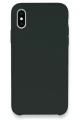 Newface Apple İphone Xs Max Kılıf Lansman Legant Silikon - Koyu Yeşil
