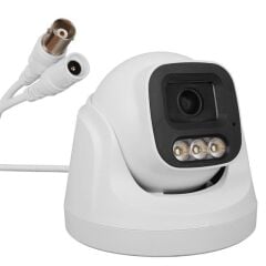 Plato Pl-37711 Ahd Dome Güvenlik Kamera 2mp 3.6mm 3 Warm Led Sesli Renkli Gece Görüş (mikrofonlu)