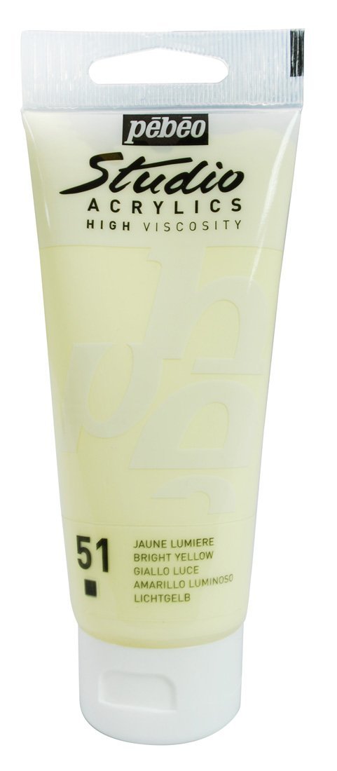 Studio Akrilik Boya - Bright Yellow - 100ml - N:51