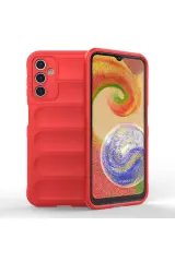 Newface Samsung Galaxy A14 4g Kılıf Optimum Silikon - Kırmızı