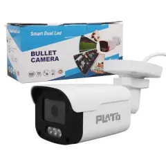 Plato Pl-37707 Ahd Bullet Güvenlik Kamera 2mp 3 Warm Led Sesli 3.6mm Renkli Gece Görüş (mikrofonlu)