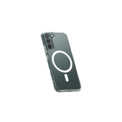 Samsung Galaxy S22 Kılıf Magneticsafe Şeffaf Silikon - Şeffaf