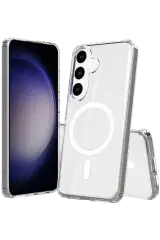 Newface Samsung Galaxy S26 Plus Magneticsafe Şeffaf Silikon - Şeffaf