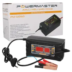 Powermaster Son-1206d 12 Volt - 6 Amper Akıllı Hızlı Akü Şarj Cihazı