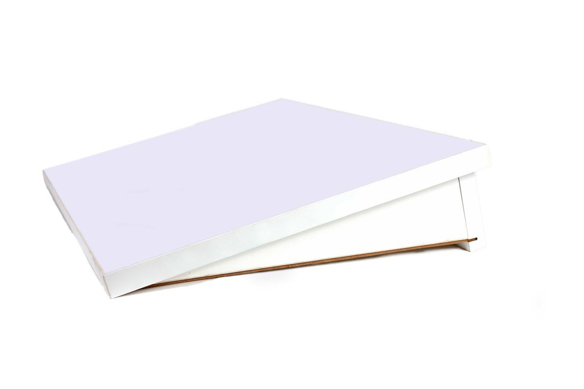 Beyaz Ahşap Gövde Led Işıklı Eskiz ve Çizim Tablası 50X70 Cm