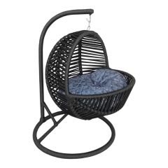 Markapet Kedi Salıncağı Hamak Yatak 43-45-69 cm Siyah