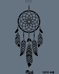 Rich New Seri N-448 Stencil 35x25 cm