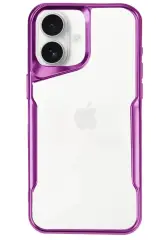 Newface İphone 16 Plus Kılıf Boyi Silikon Kapak - Pembe