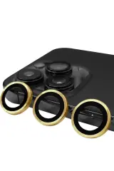Newface İphone 13 Pro Max Raze Metal Kamera Lens - Gold