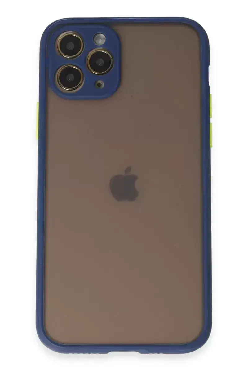 Newface İphone 11 Pro Kılıf Montreal Silikon Kapak - Lacivert