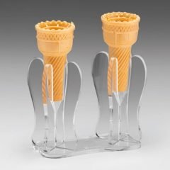 Dondurma Servis Standı, İkili, Akrilik, 6x12x11 cm